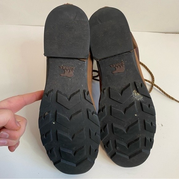 Sorel Size 10.5 Womens Brown Leather Lace-Up Boots - Picture 10 of 10